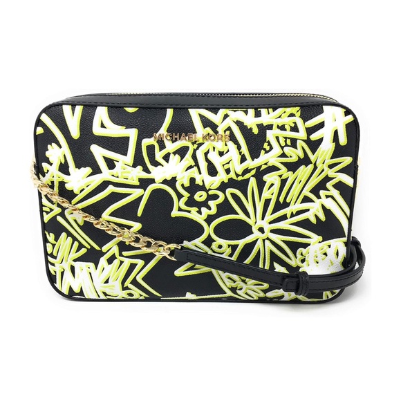 Michael Kors Handbags - Michael Kors Graffiti Jet Set Crossbody Bag